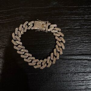 Silver Men's Cuban Link Bracelet